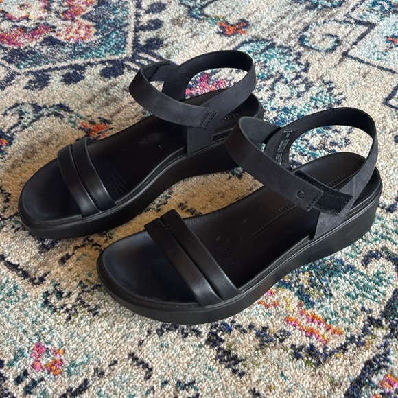 Ecco Flowt Wedge LX Black - Picture 3 of 10